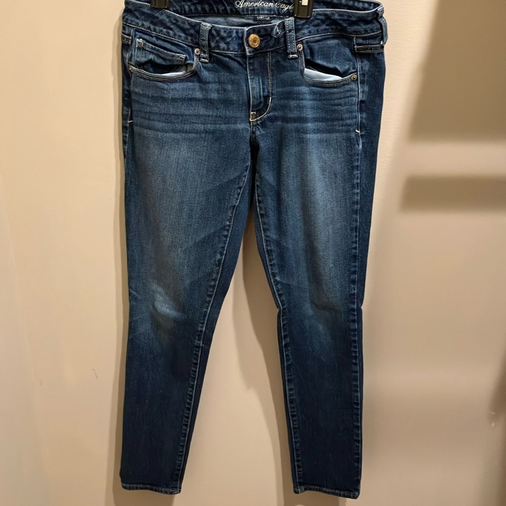 American Eagle Skinny Blue Jeans